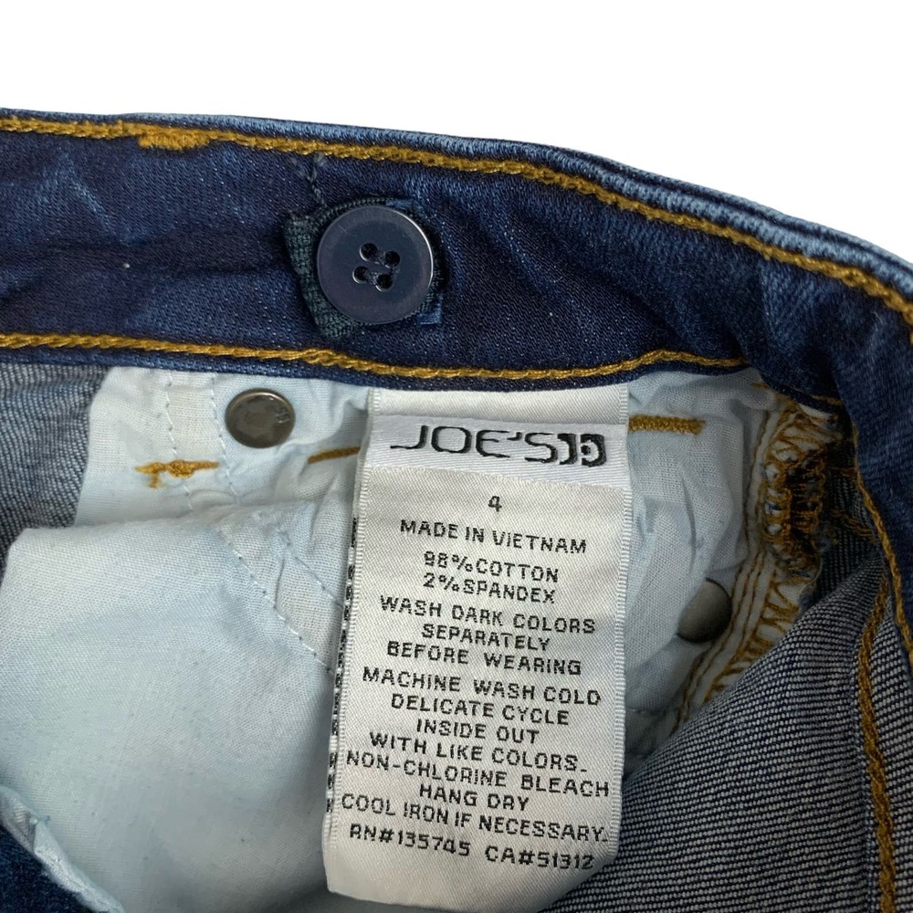 Joe’s Jean Shorts Denim Distressed Adjustable Waist Blue Girls 4 - Picture 6 of 9
